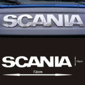 Emblema Scania Inox Grelha Mod 2