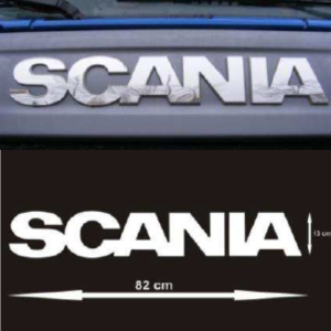 Emblema Scania Inox Grelha Mod 3