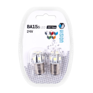 Lâmpada LED Ba15s P21w 24V 8x5050SMD