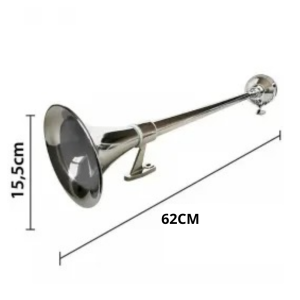 Buzina Ar Cromada 62cm