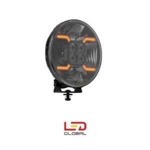 Farol LED Longo Alcance 160W Luz Posição Dual Color
