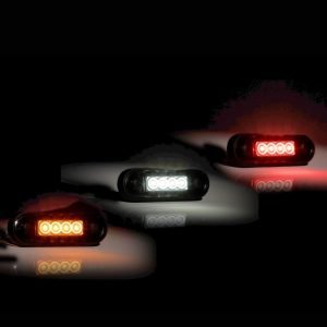 Farolim LED Vidro Claro 12/36V - 4 LED's