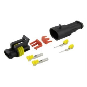 Ficha Automotiva Amp 2 Pinos Superseal 1.5