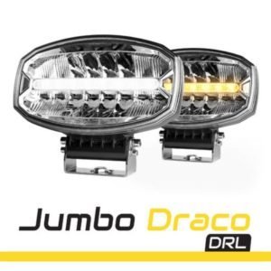 Faróis Longo Alcance SKYLED Jumbo Draco DRL 80W