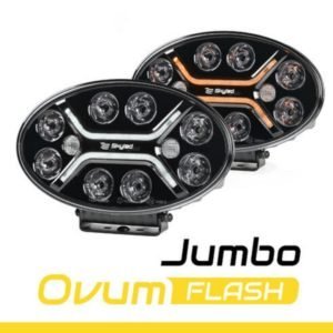 Faróis Longo Alcance SKYLED Jumbo Ovum Flash Full LED 82W