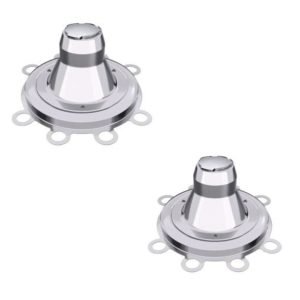 2x Set Anel e Capa de Cubo Scania em Inox