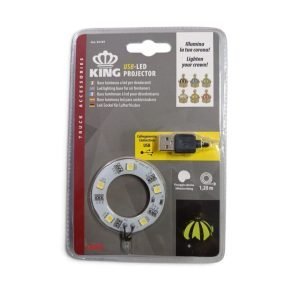 Iluminação Led Branca para Coroa 12/24V USB